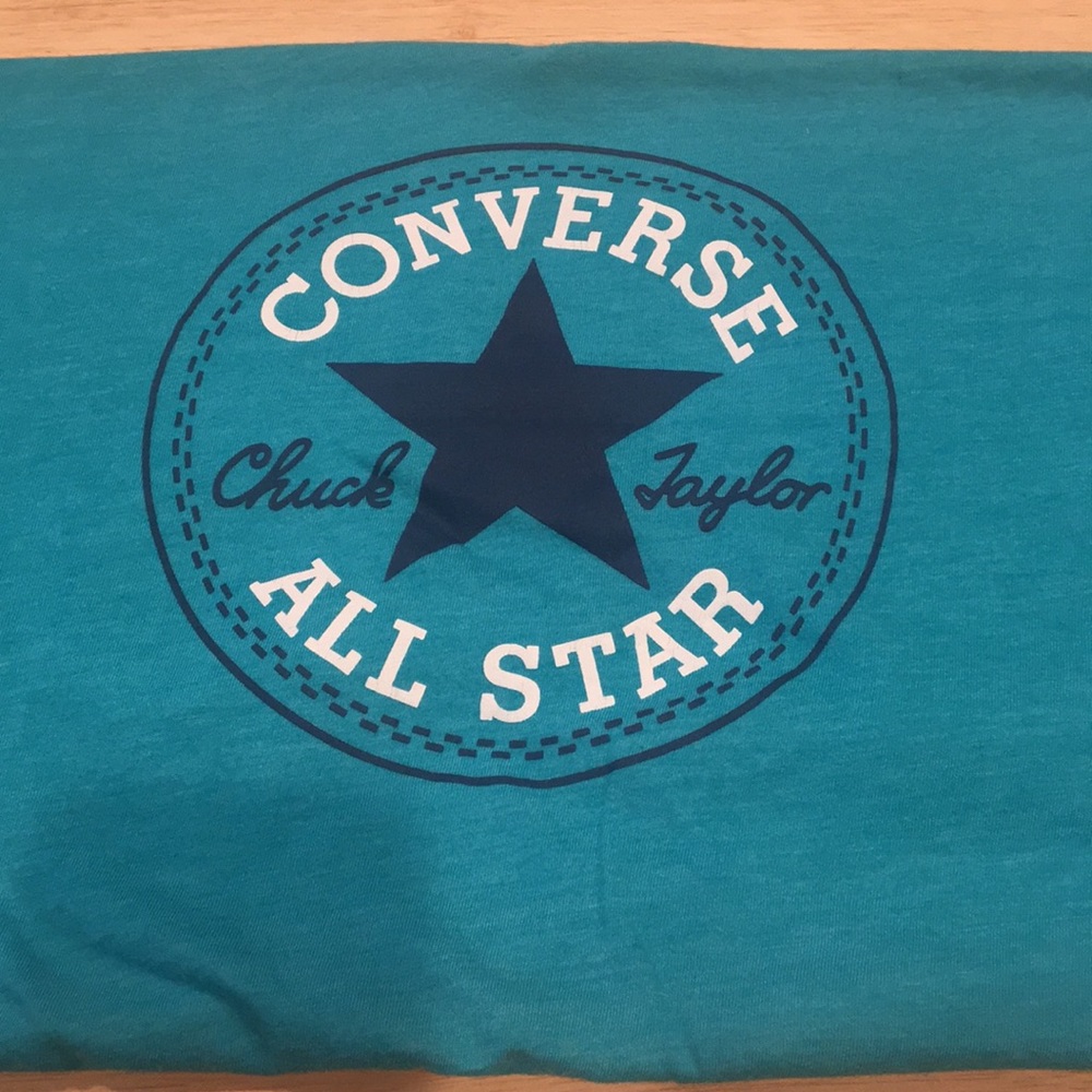 Converse All Star teal shirt